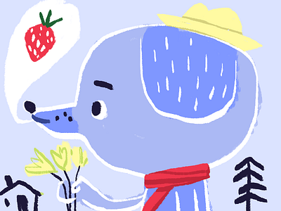 strawberry whistle dog hat scarf strawberry tree whistle