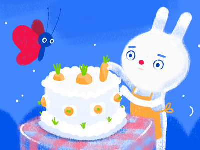 let's make a cake bunny butterfly cake carrot