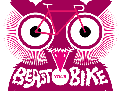 Beast Your Bike graphic design illustration