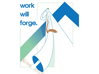 Work Will Forge II design graphic design illustration poster poster design work