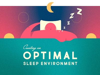 Optimal Sleeper character dreaming illustration sleep vector