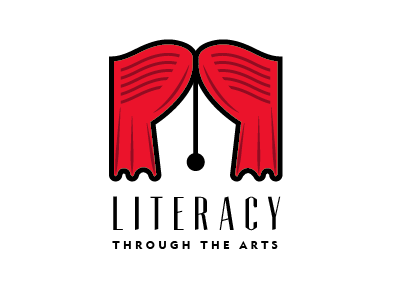 Reading, Writing, & Theater logo design