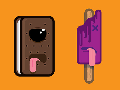 Summer Suxx illustration popsicles summer sweating