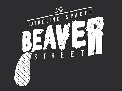 The Beaver Crime Rate Here is High beaver fur logo logo design street