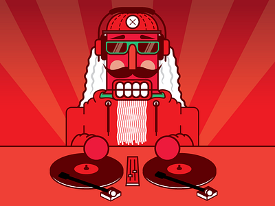 The Beatcracker beats christmas dj hip hop holidays illustration nutcracker