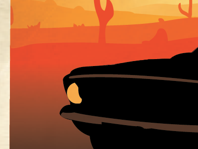 Desert Car design poster