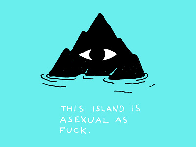 This island is aseuxual eye illustration instagram island