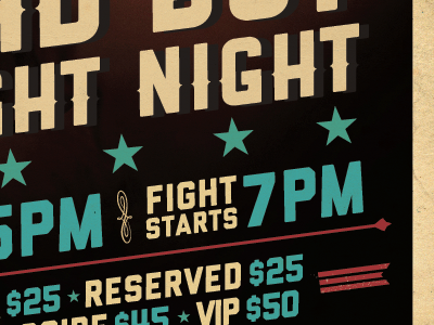 Boxing Night! design illustration poster typography