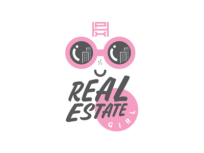 Condos Condos Blowing Bubbles branding girl logo logo design real estate realty shades sunglasses