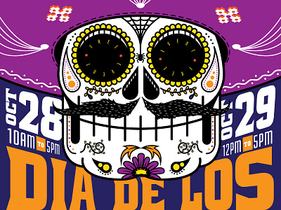 Dia De Los PT. II day of the dead dia de los muertos illustration mexico skull sombrero