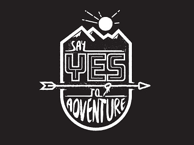 Say Yes adventure badge illustration outdoors