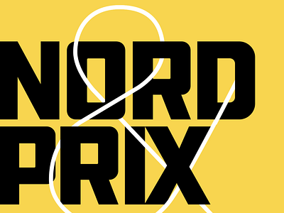 Nord Prix ampersand awards invite typography