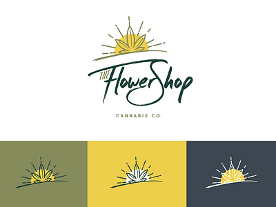 The Flower Shop - Attempt I cannabis design dispensary graphic design logo logo design marajuana