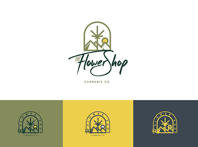 The Flower Shop - Attempt II cannabis design dispensary graphic design logo logo design marajuana