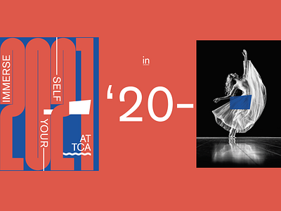 '20–'21 2020 arts center graphic design mailer typography