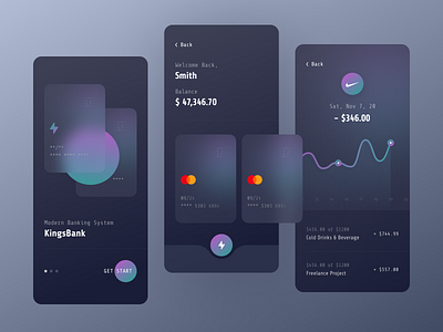 KingsBank | Banking app android app app application banking finance fintech homepage intro ios minimal mobile app payment ui ux wallet