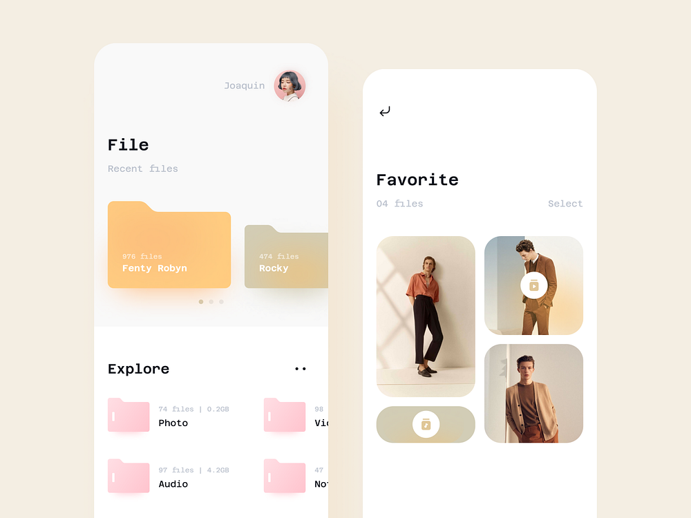 File Explorer by Kawsar Ahmed on Dribbble