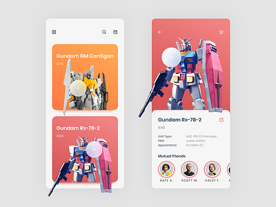 Gundam App UI