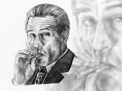 Jimmy Conway Portrait alternative film poster alternative movie poster art changethethought christopher cox denver drawing goodfellas graphite drawing hand drawn illustrate illustration movies pencil pencil drawing portrait robert de niro sketch