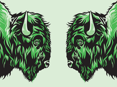 Bison Vector Illustration