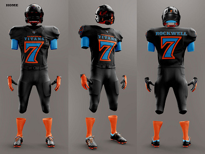 Thunderbird Titans Football Kit by ChangeTheThought on Dribbble