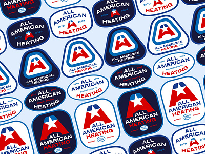 All American Heating Badges