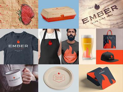 Ember Brand Visualization brand brand design brand identity branding changethethought colorado corporate identity design graphic design illustration logo logo design logo symbol restaurant branding ski resort branding typography vector winterpark wordmark