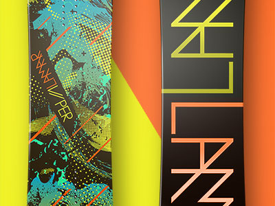 LaMar Snowboards: Viper branding bright changethethought graphic design lamar pattern retail skateboards snowboards type typography