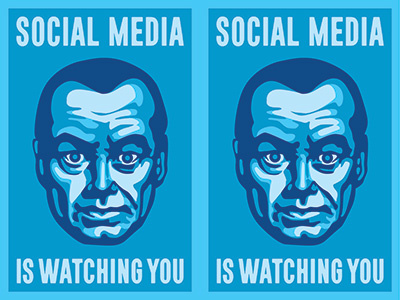 Be warned big brother changethethought denver graphic design illustration social media vector vector art