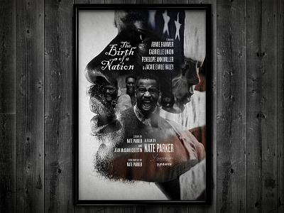 The Birth of a Nation Poster branding changethethought design entertainment film graphic design key art movies