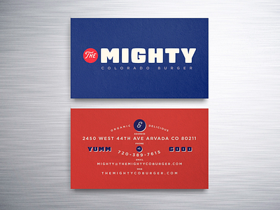 The Mighty Branding + Identity brand branding colorado design graphic design identity logo logos restaurant design type typography