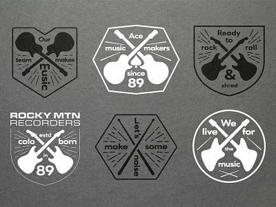Rocky Mountain Recorders Branding brand branding design graphic design logo logos type typography
