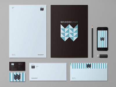 Wahoo State Bank Branding System brand branding corporate branding denver design graphic design identity logo nebraska type typography vector