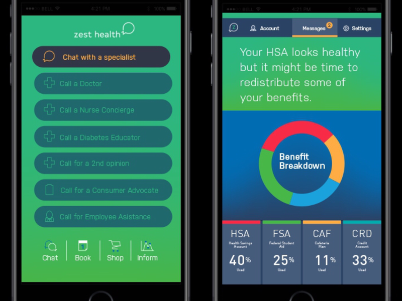 UX/UI Design for Zest Health branding api app mobile typography graphic design ui ux