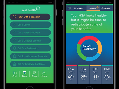 UX/UI Design for Zest Health api app branding graphic design mobile typography ui ux