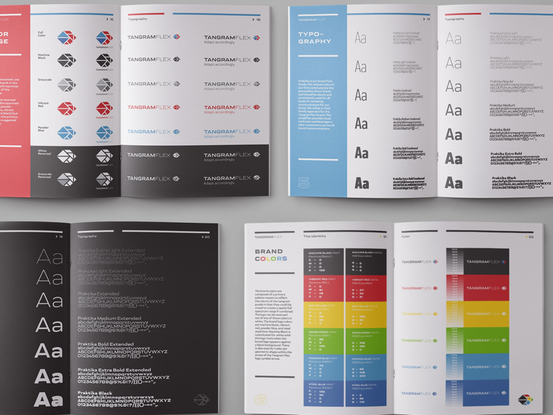 Tangram Flex Branding logos logo graphic design typography identity brand branding start up technology