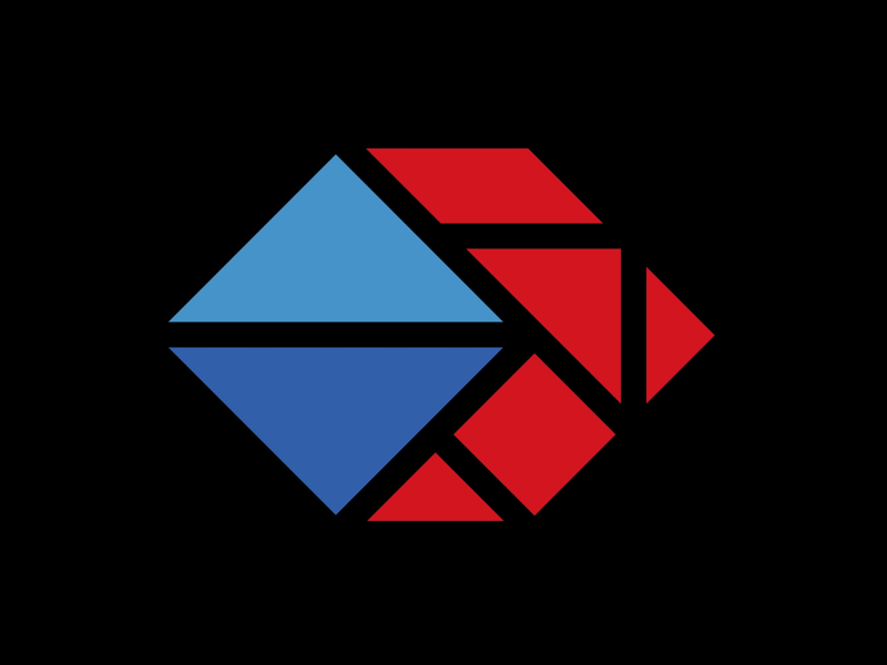Tangram Flex Logo Symbol portland tangram type brand logos logo branding typography graphic design