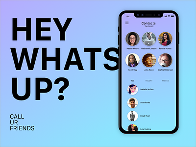 contacts app chat contacts ios list message mobile social ui