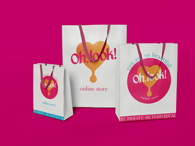 Online store OH,LOOK! app branding design fashion graphic design illustration logo shopping typography ui ux vector