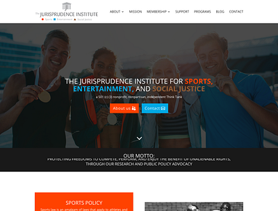 The Jurisprudence Institute Website web design web development website wordpress