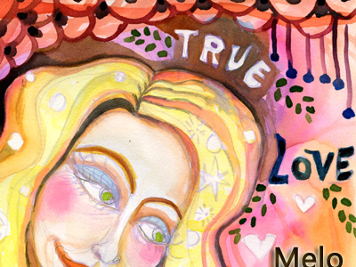 True Love Melo drawing meloearth painting portrait watercolor wip woman