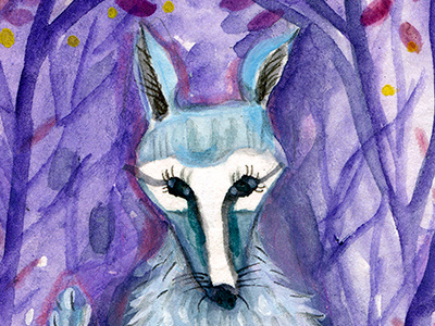 Fox 2 aceo animals ebay forest fox meloearth wild wildlife woods