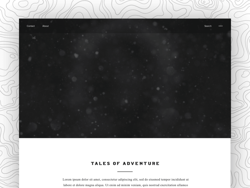 Arctic Man Parallax Exploration design site web motion parallax