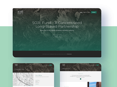 Cannabis Investment Fund: Landing Page / Website Design