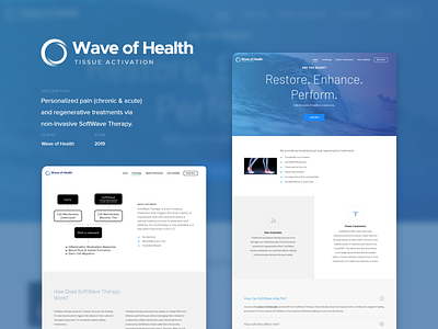 Wave of Health – Website & Branding athletic coded health photography sports therapy web web design webpages website website design website mockup websites wellness wordpress wordpress design