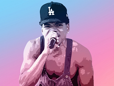 Chance the Rapper: Poster graphic design illustration infographic