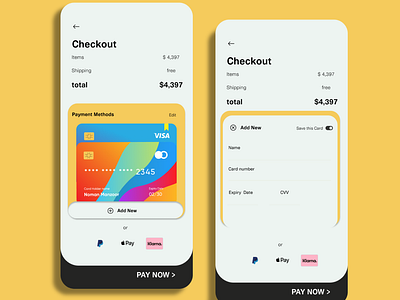 Daily UI # 002 Credit Card Checkout