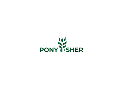Ponysher art brand branding company creative design identity logo