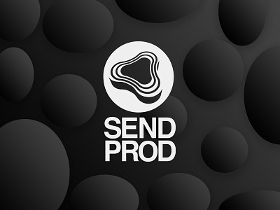 SEND PROD brand center creative design logo prod producing production send sound