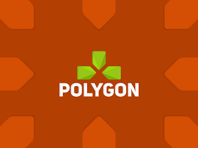 Polygon brand creative design game logo play polygon store